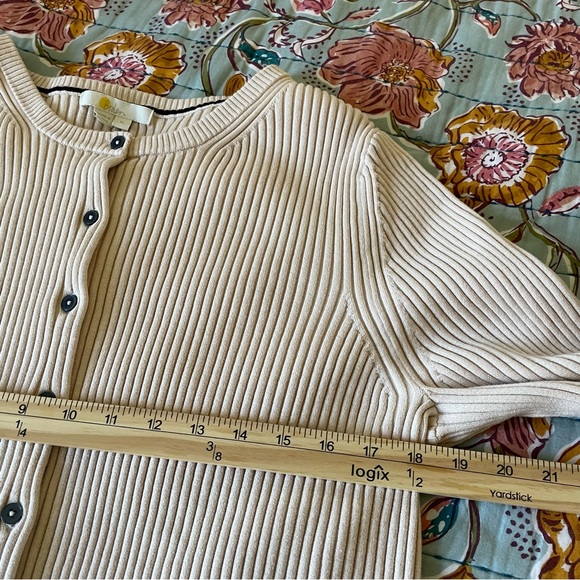 Boden Ribbed Detail Cardigan, Rope XL - Picture 13 of 14